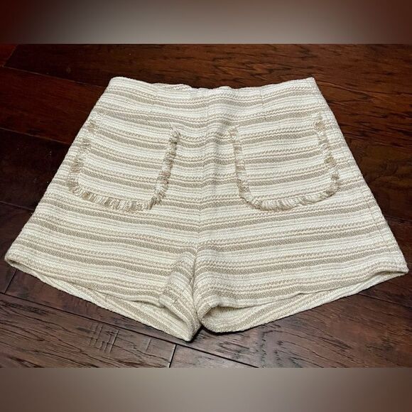 Elliatt Bliss Tweed Shorts in Maize Premium Australian Designer Size Medium - Picture 1 of 12